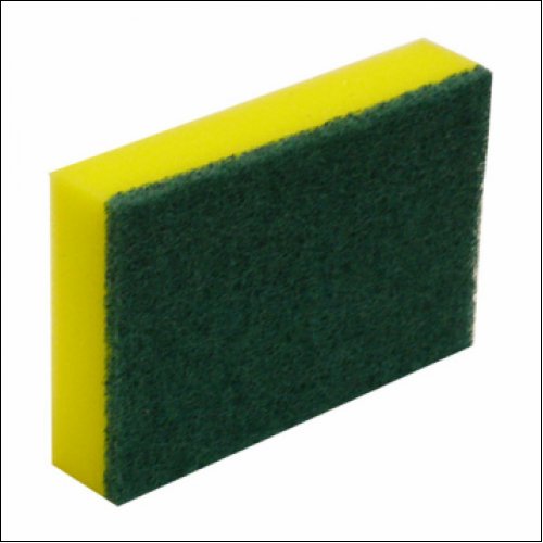Commercial Green and Gold Sponge Scourer